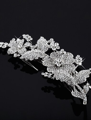 Crystal / Fabric / Alloy Tiaras / Hair Combs with 1 Wedding / Special Occasion / Party / Evening Headpiece