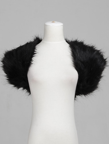 Short Sleeve Shrugs Feather / Fur Party Evening Fall Wedding  Wraps / Fur Wraps With Smooth / Fur