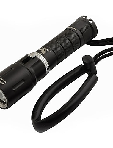 3-Mode Cree XM-L T6 cu LED-uri lanterna scufundări (750LM, 1x18650, Negru)