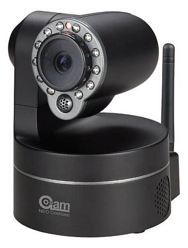 coolcam - 300k pixeli pan Camera IP wireless înclinare (viziune de noapte, iPhone susținută), p2p