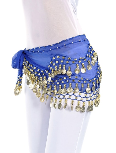  Belly Dance Hip Scarf Women\'s Training Chiffon