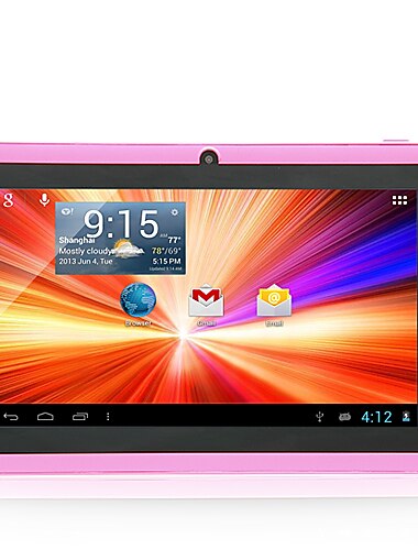 A23 7 Zoll Android Tablet (Android 4.1 / Android 4.4 1024 x 600 Quad Core 512MB+8GB) / 32 / TFT / Mini-USB / TF Kartenschlitz