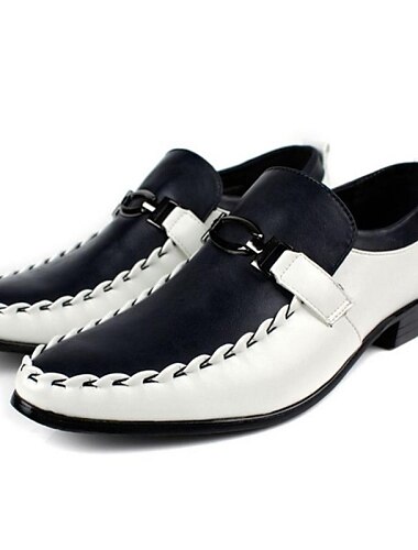 Men's Leather Flat Heel Comfort and Fashion Oxfords Shoes With Hasp(More Colour)