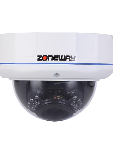 ZONEWAY 2.0 MP Outdoor with Day Night IR-cut Day Night Motion Detection Dual Stream Remote Access Waterproof IR-cut Plug and play) IP