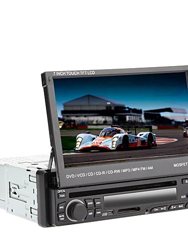 7 inch 1 DIN Windows CE In-Dash Car DVD Player Touch Screen / Built-in Bluetooth / iPod for universal Support / Up to 16GB / SD Card / Subwoofer Output / SD / USB Support / RDS / IR Transmitter