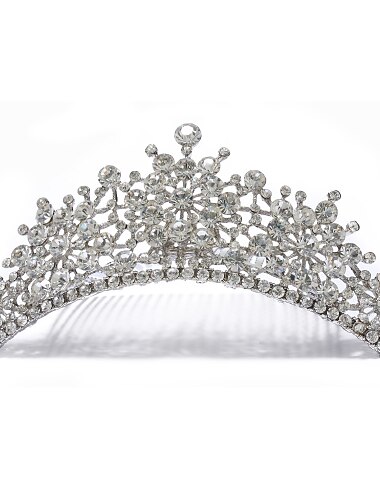 rhinestone spruzzi wedding tiara