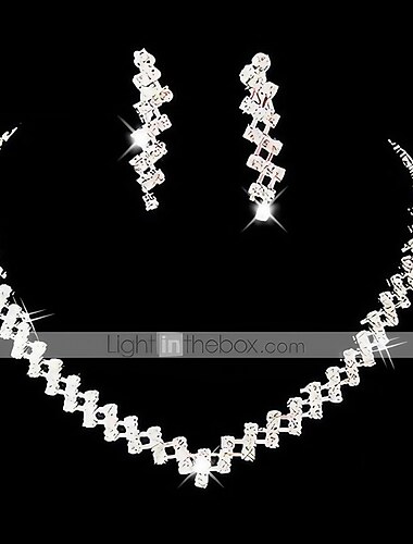Women's Rhinestone Alloy Wedding Party Special Occasion Anniversary Birthday Engagement Gift Costume Jewelry