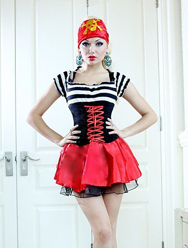 Pirate Cosplay Costume / Party Costume Women's Halloween / Carnival Festival / Holiday Halloween Costumes Patchwork