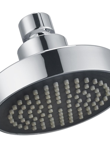  Round Chrome Plated Shower Top Spray，A Grade ABS Silvery Rainfall Soft Spray Function Rain Shower