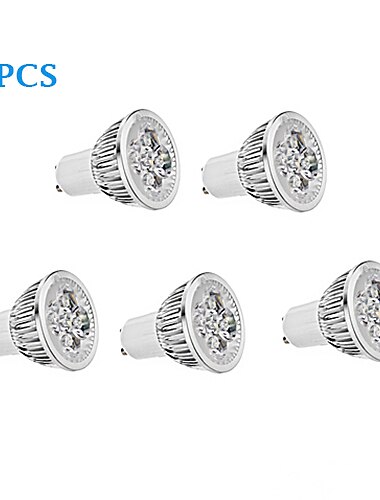 LED Spotlight 330 lm GU10 4 LED Beads High Power LED Warm White Cold White 85-265 V / 5 pcs