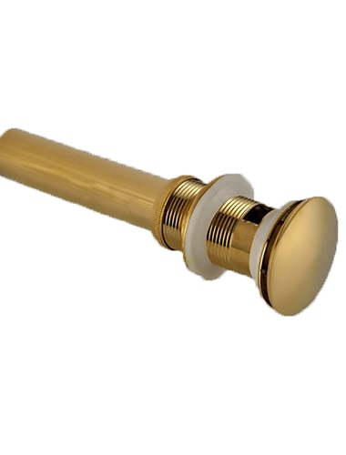  Brass Contemporary Faucet Accessory,Superior Quality Ti-PVD Finish Pop-up Water Drain With Overflow