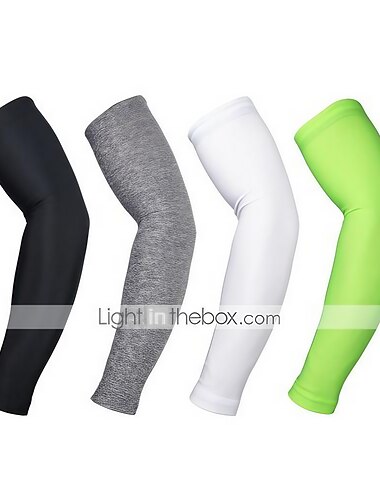 Arsuxeo UPF 50 UV Sun Protection Arm Sleeves for Men & Women Cycling Sleeves Sun SleevesCompression Cooling Sleeve Solid Color Lightweight Bike White Black Green Spandex Road Bike Mountain