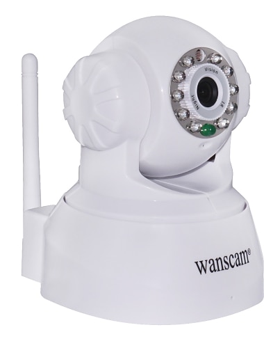 wanscam® camera wireless supraveghere ip cu controlul unghiului (detectie a miscarii, viziune de noapte, p2p gratuit)