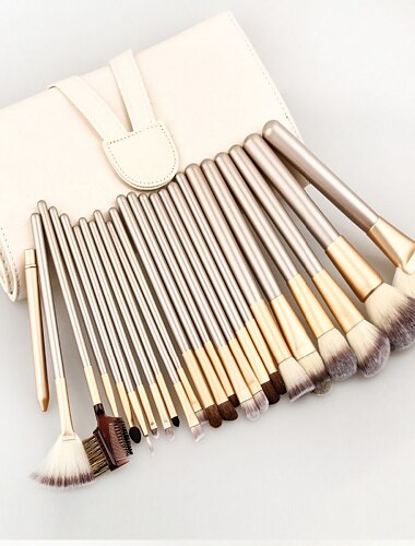  Professional Makeup Brushes Makeup Brush Set 24pcs Portable Travel Eco-friendly Professional Full Coverage Synthetic Hair Wood Makeup Brushes for Blush Brush Foundation Brush Makeup Brush Set