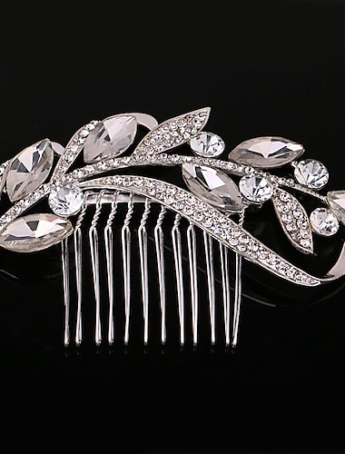  Pearl / Crystal / Rhinestone Hair Combs with 1 Piece Wedding / Special Occasion / Casual Headpiece