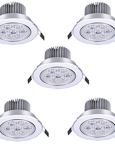 5pcs 7 W LED Spotlight LED Ceilling Light Recessed Downlight 7 LED Beads High Power LED Decorative Warm White Cold White 85-265 V / RoHS / 90