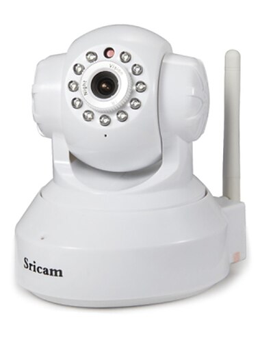 sricam® 1.0 mp interior con cámara de ip ir-corte 128g (detección nocturna de detección de movimiento por la noche acceso remoto con conexión wi-fi