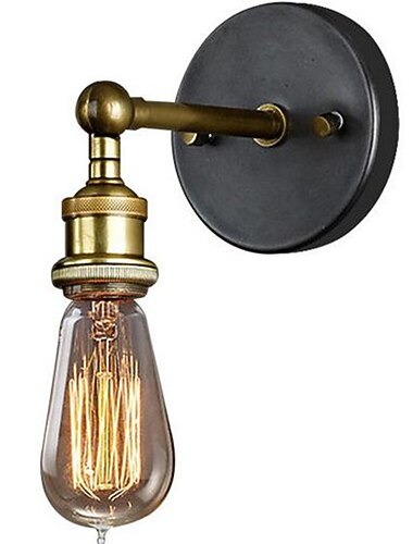 Lámparas de pared de campo de 25 cm, luz ambiental de bronce, diseño único, lámpara de pared de metal led para pasillo, balcón, vintage 220v 110-120v 40w / certificado ce / e26 / e27 Lámparas de pared de campo de 25 cm, luz ambiental de bronce, diseño único, lámpara de pared de metal led para pasillo, balcón, vintage 220v 110-120v 40w / certificado ce / e26 / e27