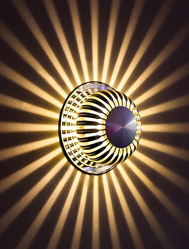  1-licht 10cm modern/eigentijds mini-stijl inbouw wandlampen led sferisch ontwerp aluminium gang trappen wandlamp 90-240v 3w