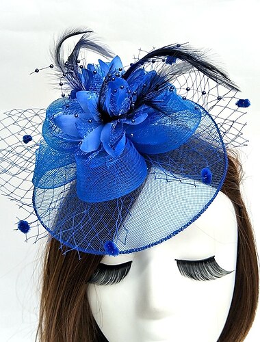  Net Fascinators Kentucky Derby Hat/ Birdcage Veils with 1 Piece Wedding / Special Occasion / Melbourne Cup Headpiece