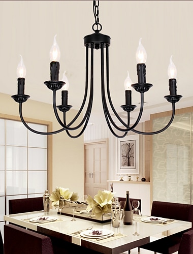 62 cm Candle-Art Kronleuchter Metall Lackierte Oberflächen Traditionell-Klassisch 110-120V 220-240V 62 cm Candle-Art Kronleuchter Metall Lackierte Oberflächen Traditionell-Klassisch 110-120V 220-240V