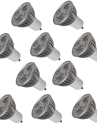  10pcs 3W GU10/E27/E14/GU5.3 LED Spotlight 250LM Warm/Cool White for Kitchen Hotel Bedroom Lighting Lampada AC220-240V