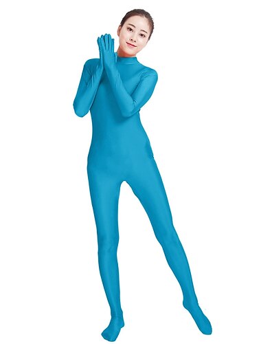  Zentai-Anzuege Catsuit Ganzkoerperanzug Karnevalskostuem Ganzkoerperanzug Herren Damen Mode Charme Liebende Einfarbig Mode Lycra® Kostuem fuer Party Party / Abend Innen Halloween Karneval Maskerade