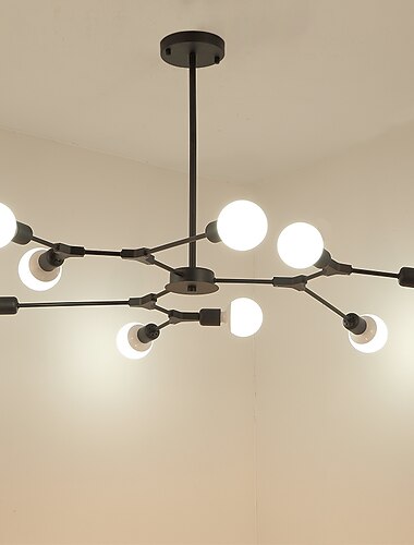 شمال أوروبا الثريا 9-head جزيئات معدنية حديثة قلادة الأنوار غرفة المعيشة غرفة الطعام غرفة نوم الانتهاء