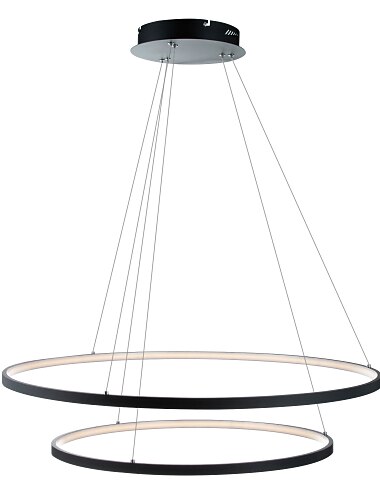  2-lichts 80cm dimbaar / led hanglamp metaal acryl cirkel geschilderde afwerkingen modern eigentijds 110-120v / 220-240v