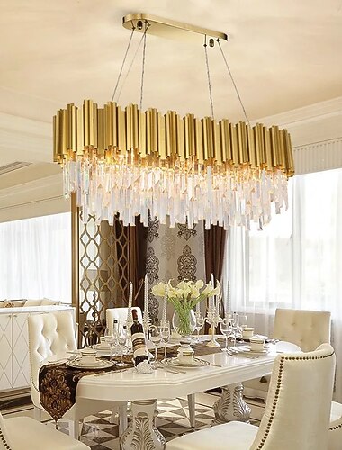 נברשת 10 ס"מ אור 90 ס"מ מתכת מגולוולת מודרנית 110-120 וו 220-240 וו