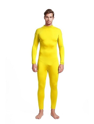  Zentai-Anzuege Cosplay Kostuem Ganzkoerperanzug Karnevalskostuem Ganzkoerperanzug Herren Damen Sex Einfarbig Elasthan Lycra Kostuem fuer Weihnachten Halloween Karneval Erwachsene
