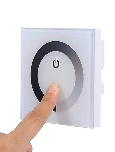  3*4A 12V-24V Single Color LED Controller Dimmer Change Brightness Touch Panel Dimmer Wall Switch Controller