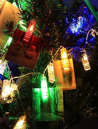  elegante festa de recepcao de casamento luzes de corda de fotos de led 4m com 40 clipes de fotos 40 led para decoracao de parede de dormitorio decoracoes de casamento alimentadas por bateria ou usb