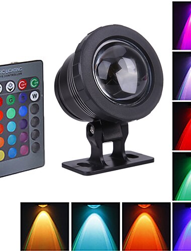 RGB Fountain Pond Lights Underwater LED Spotlight Outdoor Waterproof Christmas New Year Party 10W 800lm LED Beads 12V