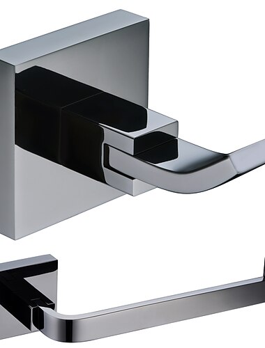 Set de Accesorios de Baño Moderno Latón 2pcs - Baño del hotel Soportes del Papel Higiénico / Robe Hook