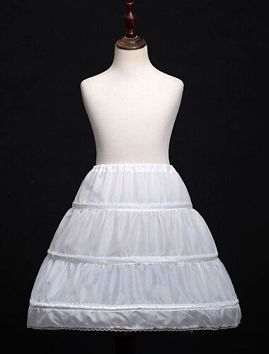 Rococo Victorian Petticoat Hoop Skirt Under Skirt Crinoline Flower Girl Dress Slips Princess Girls\' Ball Gown Halloween Performance Wedding Party Kid\'s Petticoat