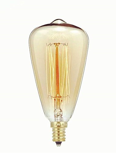  1 buc 40 W E14 ST48 Alb Cald 2300 k Retro / Intensitate Luminoasă Reglabilă / Decorativ Incandescent Vintage Edison bec 220-240 V