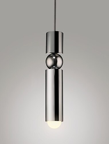 6 cm Design Singolo Lampada a sospensione Metallo Cilindro Galvanizzato LED Moderno 110-120V 220-240V 6 cm Design Singolo Lampada a sospensione Metallo Cilindro Galvanizzato LED Moderno 110-120V 220-240V