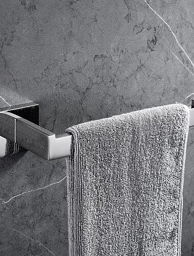 مجموعة ملحقات أجهزة الحمام ، الفولاذ المقاوم للصدأ يحتوي على قضيب منشفة ، خطاف رداء ، حامل ورق toliet ورف الحمام مثبت على الحائط تشطيبات مصقولة / مصقولة / مطلية