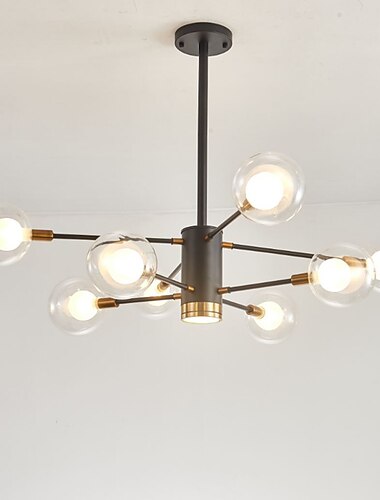  97 cm pendente lanterna design lampadario metallo sputnik globo impero verniciato finiture contemporaneo artistico 220-240v