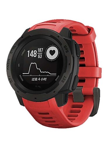  Pásek hodinek pro Garmin Instinct Crossover / Tide / Esports / Solar / Tactical, Instinct 2 Tactical / Surf / Solar, Instinct Silikon Výměna, nahrazení Popruh Quick Fit 22 mm Elastický Prodyšné
