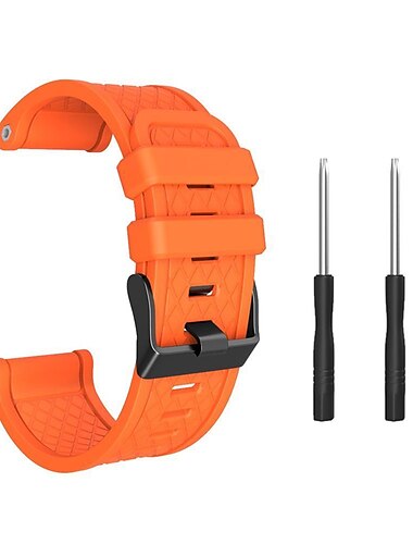 Pulseiras de Relógio para Garmin Fenix Silicone Substituição Alça com ferramenta de remoção Elástico Ajustável Pulseira Esportiva Fecho Clássico Pulseira