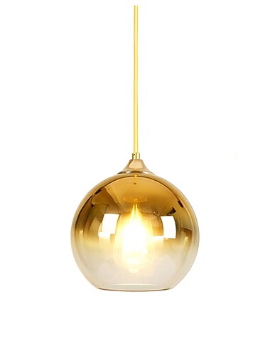  20 cm Pojedynczy projekt Lampy widzące Szkło Globus Galwanizowany Styl skandynawski 110-120V 220-240V