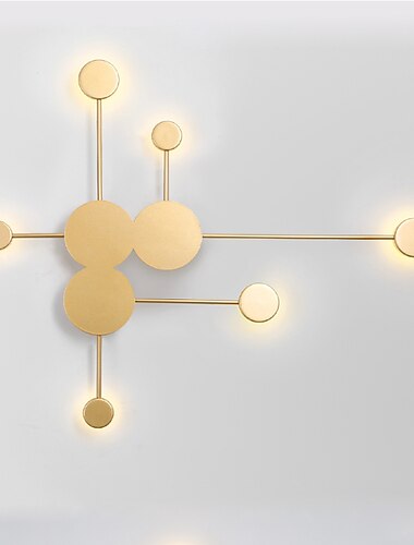 Creativo moderno estilo nórdico empotrado luces de pared sala de estar dormitorio lámpara de pared de hierro ip54 220-240v 5 w