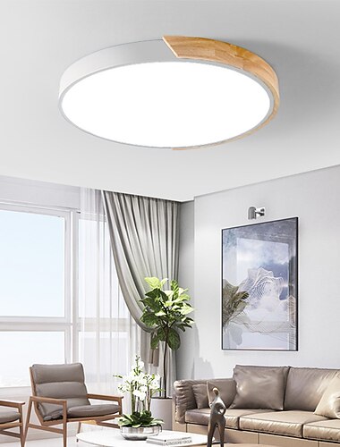  40 cm formes geometriques encastrees lumieres en metal finitions peintes led style nordique 220-240v