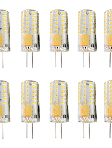  10pcs 3 W LED Bi-pin Lights 300 lm G4 T 48 LED Beads SMD 3014 Dimmable Warm White White 12-24 V