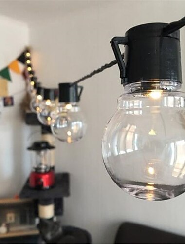  3m 10leds festoen led globe led flexibele string licht fee lamp kerst fee string licht guirlande tuin patio tuin decoratie vakantie buitenverlichting eu us plug ac110v 120v 220v 230v 240v