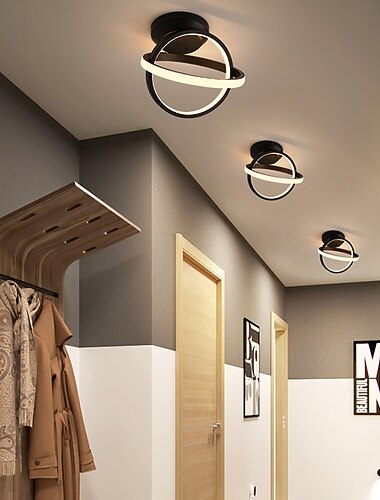  2-lys cirkulært led loftloft kreativ loftslampe cirkel krydsning børns værelse lys