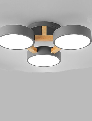 3-Licht nordischen Wohnzimmer Lampe Esszimmer Lampe moderne Flur Lampe führte kreative Persönlichkeit Schlafzimmer Lampe Holz Deckenleuchte