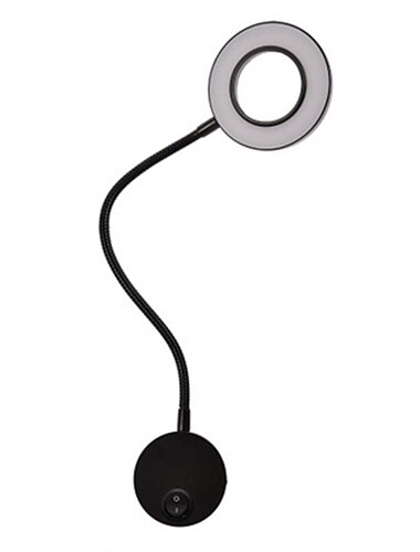  عنبر أدى السرير مصباح القراءة فندق خرطوم بقعة ضوء خلفية الجدار مصباح 3 واط بسيط خرطوم الجدار مصباح